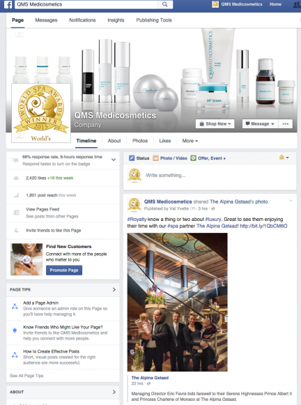 facebook, social media skincare